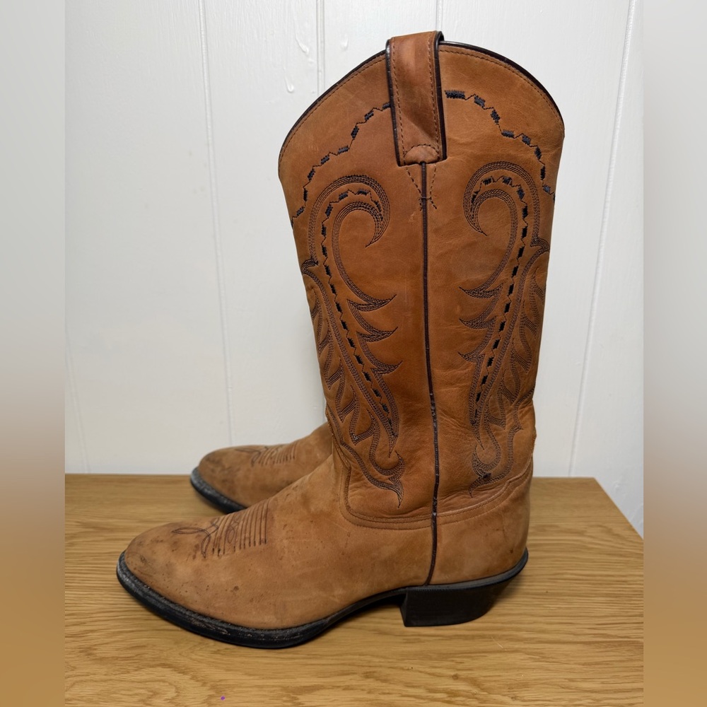 Tony Lama Boots 2001 Vintage Stallion‎ Cowboy Boots Mens Size 10 western - Picture 6 of 9
